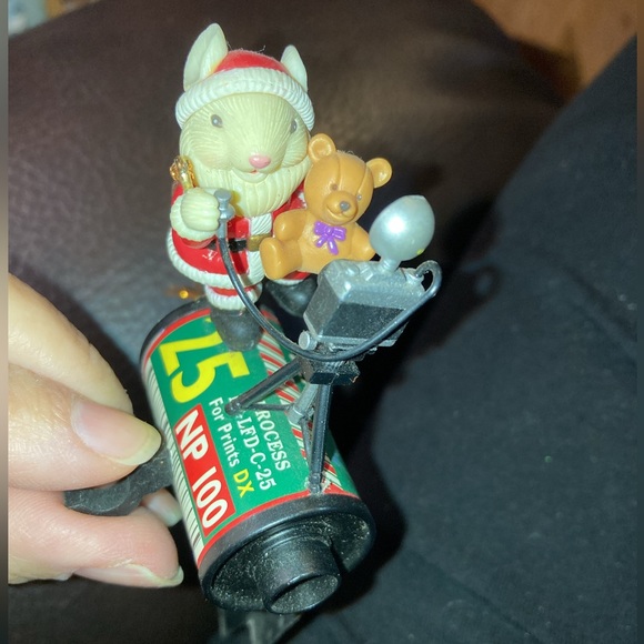 2 VINTAGE MOUSE CHRISTMAS ORNAMENTS - Picture 2 of 6